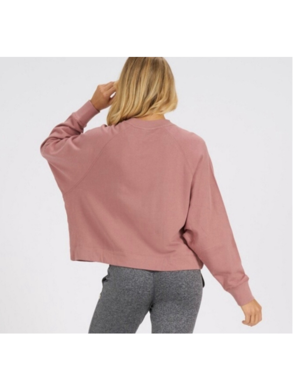 Women's Vuori Sunnyside Organic Cotton Crewneck Sweatshirt Pink Size Large